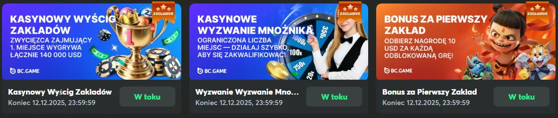 Cashback dla aktywnych graczy BCgame