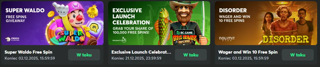 Bonus reload na kolejne depozyty BCgame