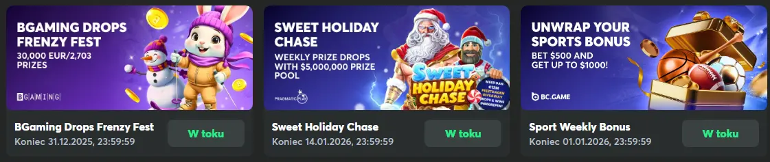 Darmowe spiny na automatach online BCgame