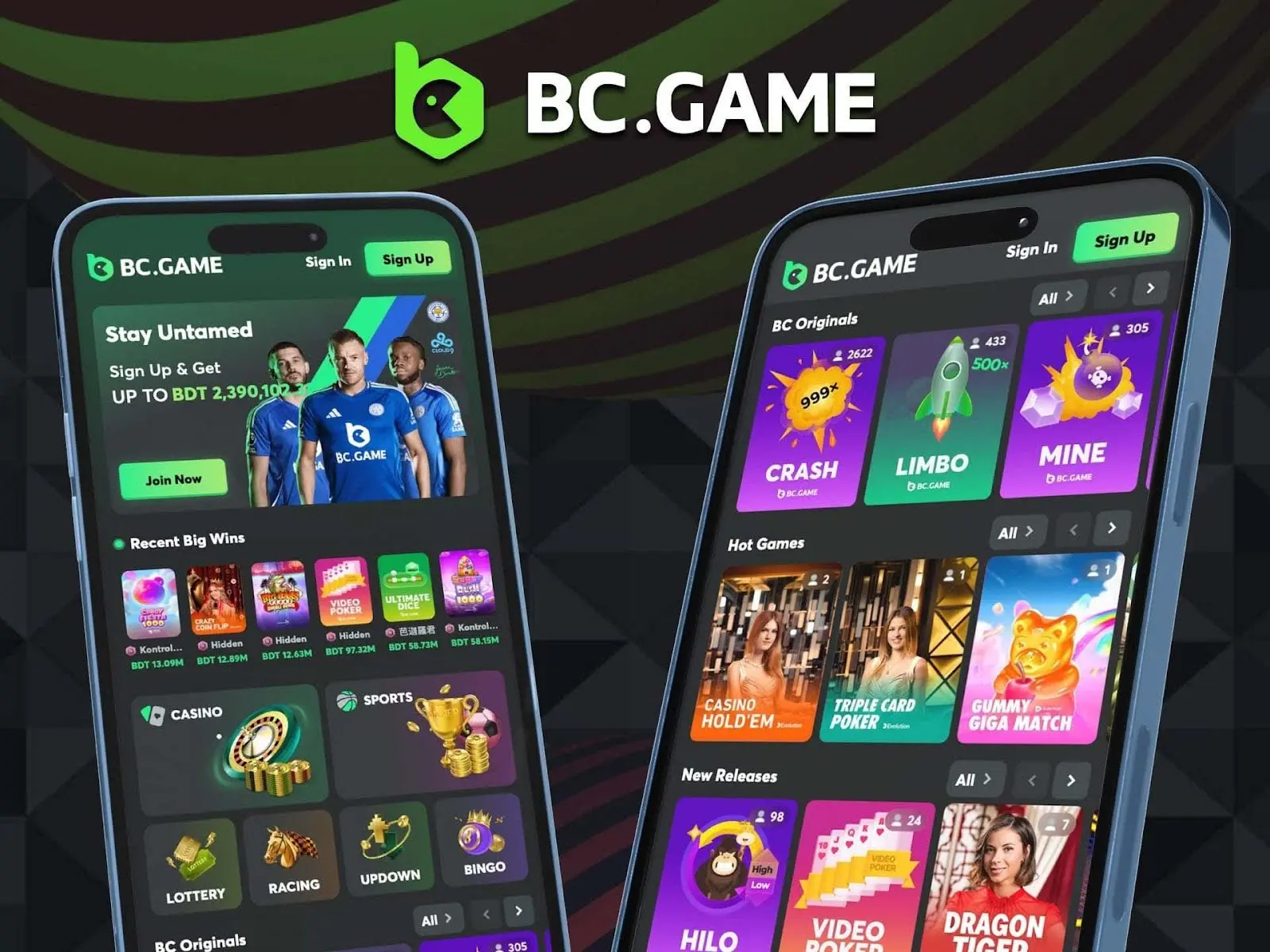 Aplikacja mobilna kasyna BCgame